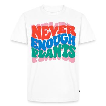 Never enough plants - Men's Premium Organic T-Shirt - white - Front - Nico (187cm)