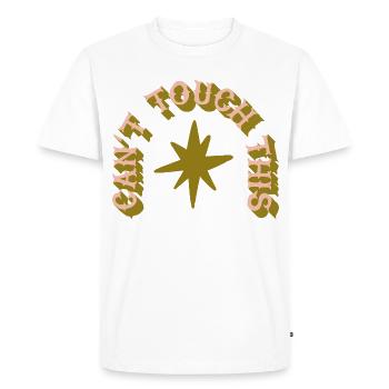 Can’t Touch This - Humour de cactus - T-shirt Premium bio Homme - blanc - Devant - Nico (187cm)