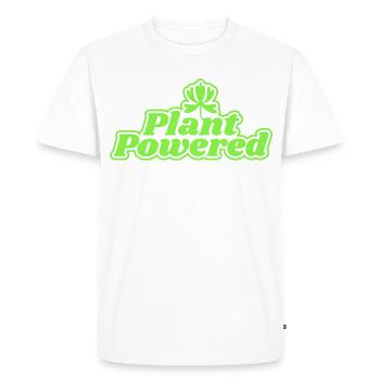 Énergie verte par l’usine - T-shirt Premium bio Homme - blanc - Devant - Nico (187cm)