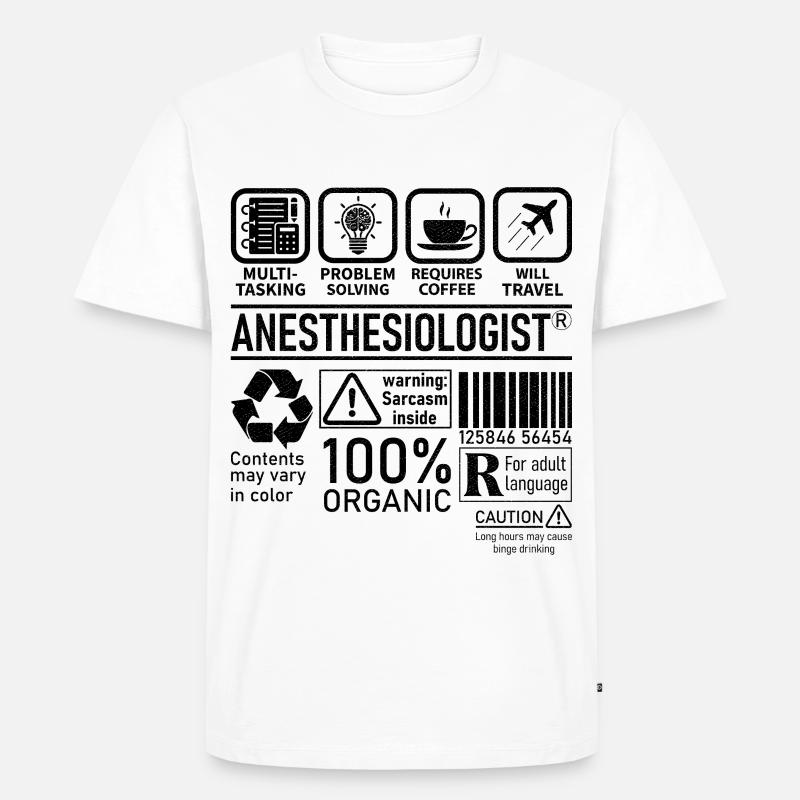 Anesthesiologist multi tasking problem solving - Männer Premium Bio T-Shirt - Weiß