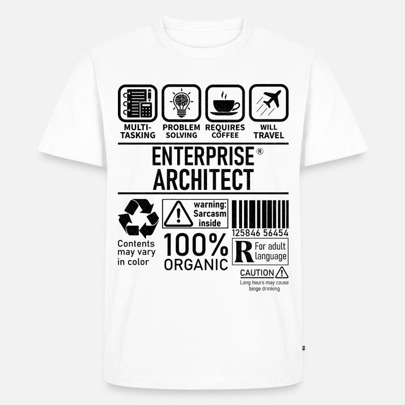 Enterprise Architect multi tasking problem solving - T-shirt Premium bio Homme - blanc
