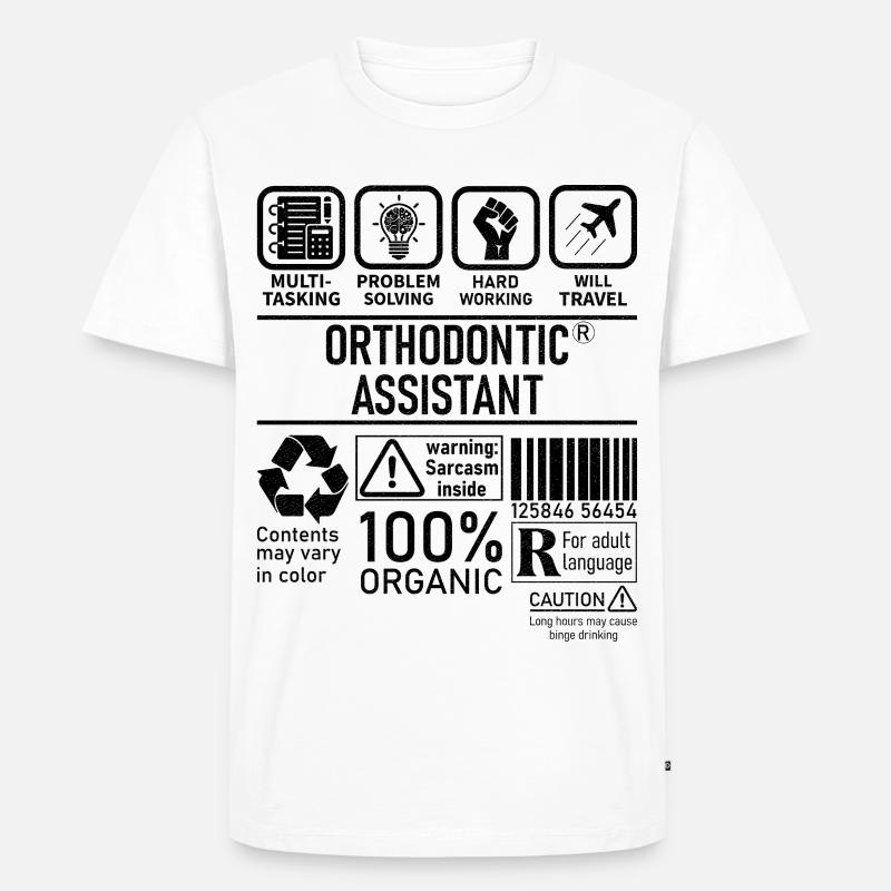Orthodontic Assistant multi tasking problem - Männer Premium Bio T-Shirt - Weiß