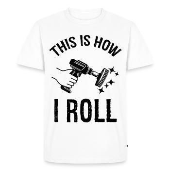 this is how I roll Auto Detailing - Men's Premium Organic T-Shirt - white - Front - Nico (187cm)