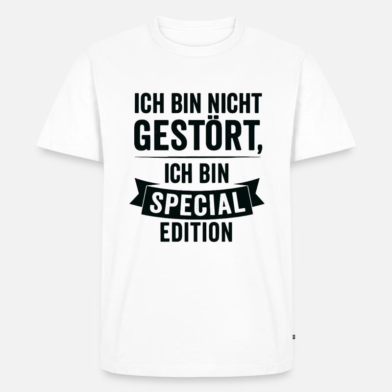 Ich bin Special Edition - Männer Premium Bio T-Shirt - Weiß