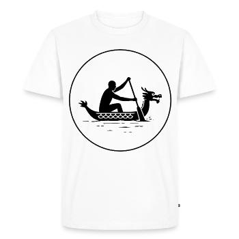 Dragon boat - Men's Premium Organic T-Shirt - white - Front - Nico (187cm)