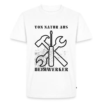 Do-it-yourselfers by nature – tool design - Men's Premium Organic T-Shirt - white - Front - Nico (187cm)
