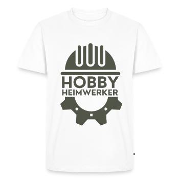 DIY Master – Proud DIY Design - T-shirt Premium bio Homme - blanc - Devant - Nico (187cm)