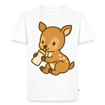 Flacon Fawn Love - T-shirt Premium bio Homme - blanc - Devant - Nico (187cm)