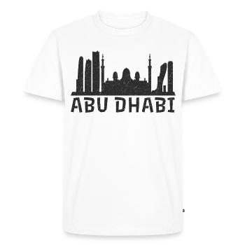 Abu Dhabi Nightscape - Men's Premium Organic T-Shirt - white - Front - Nico (187cm)