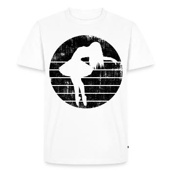 Ballet Girl - Men's Premium Organic T-Shirt - white - Front - Nico (187cm)