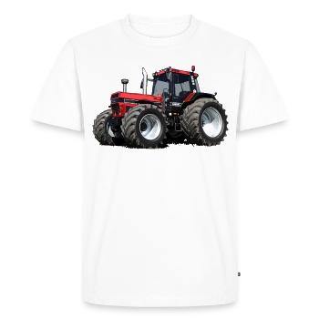 Power Tractor Legend - Men's Premium Organic T-Shirt - white - Front - Nico (187cm)