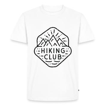 Hikers club hiking group mountain hike matching - Men's Premium Organic T-Shirt - white - Front - Nico (187cm)