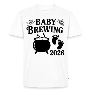 Baby Brewing 2026 - Men's Premium Organic T-Shirt - white - Front - Nico (187cm)