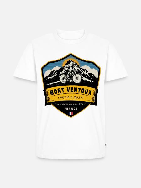 Mont Ventoux , Frankreich - Männer Premium Bio T-Shirt - Weiß