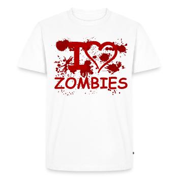 Love doesn't end with death – it only begins there - Men's Premium Organic T-Shirt - white - Front - Nico (187cm)