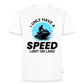 Amateur de jet ski et de sports nautiques - T-shirt Premium bio Homme - blanc - Devant - Nico (187cm)