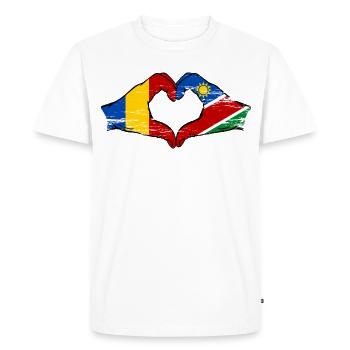 Tschad_Nairobi_Flagge_Afrika_used - Men's Premium Organic T-Shirt - white - Front - Nico (187cm)