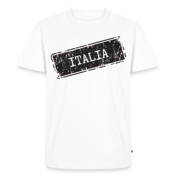Lettrage Italie sur design vintage - T-shirt Premium bio Homme - blanc - Devant - Nico (187cm)