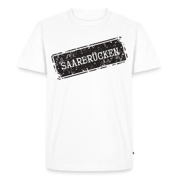 Saarbrücken Design - T-shirt Premium bio Homme - blanc - Devant - Nico (187cm)