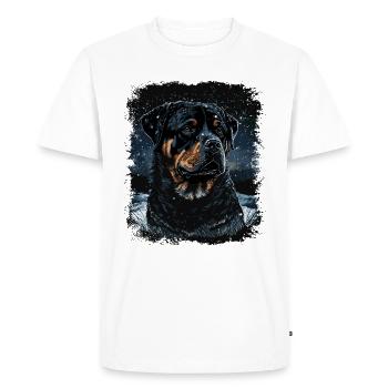 Chien Rottweiler - T-shirt Premium bio Homme - blanc - Devant - Nico (187cm)