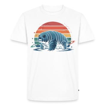Chien de l’espace imaginatif - T-shirt Premium bio Homme - blanc - Devant - Nico (187cm)