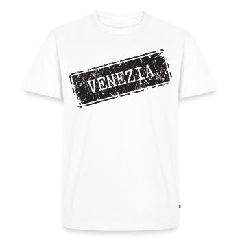 Conception de la carte de la ville de Venise - T-shirt Premium bio Homme - blanc - Devant - Nico (187cm)