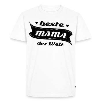 La meilleure maman du monde - T-shirt Premium bio Homme - blanc - Devant - Nico (187cm)