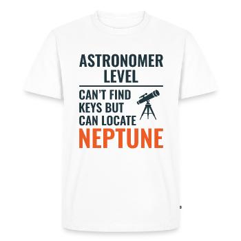 Planètes du système solaire Art spatial - T-shirt Premium bio Homme - blanc - Devant - Nico (187cm)