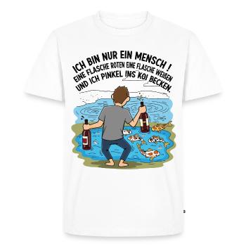 5821 - Men's Premium Organic T-Shirt - white - Front - Nico (187cm)
