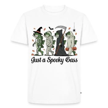 Créatures de poisson déguisées Halloween Perche Pêcheur - T-shirt Premium bio Homme - blanc - Devant - Nico (187cm)
