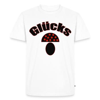 Lucky Guy - Modern Talisman & Lucky - Men's Premium Organic T-Shirt - white - Front - Nico (187cm)