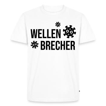 Brise-lames - Mot de l’année 2021 - T-shirt Premium bio Homme - blanc - Devant - Nico (187cm)