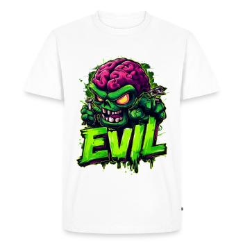 Mauvais - T-shirt Premium bio Homme - blanc - Devant - Nico (187cm)