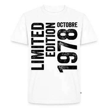 1978 - T-shirt Premium bio Homme - blanc - Devant - Nico (187cm)