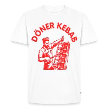 Doner kebab - Men's Premium Organic T-Shirt - white - Front - Nico (187cm)