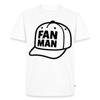 Casquette FANMAN - T-shirt Premium bio Homme - blanc - Devant - Nico (187cm)