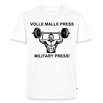 Motivation pour la musculation - T-shirt Premium bio Homme - blanc - Devant - Nico (187cm)
