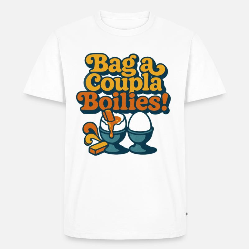 Schnapp dir ein paar Boilies! - Männer Premium Bio T-Shirt - Weiß