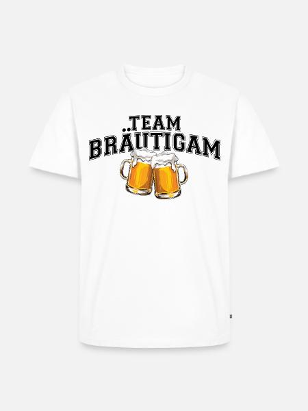 JGA Junggesellenabschied - Team Bräutigam - Männer Premium Bio T-Shirt -  - Vorne
