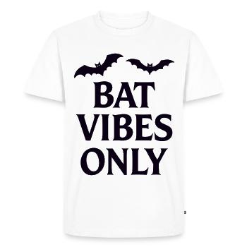 Bat vibes for horror fans - Men's Premium Organic T-Shirt - white - Front - Nico (187cm)