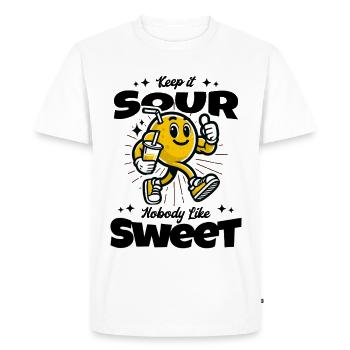 Citrons aigre-doux Citron Fruits Limonade Stand - T-shirt Premium bio Homme - blanc - Devant - Nico (187cm)