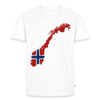 Norvège Vacances Nature Cadeau - T-shirt Premium bio Homme - blanc - Devant - Nico (187cm)