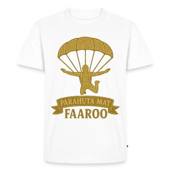 Parachute Tahitien - T-shirt Premium bio Homme - blanc - Devant - Nico (187cm)
