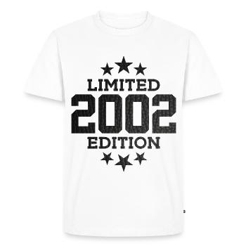 ÉDITION LIMITÉE 2002 24E ANNIVERSAIRE - T-shirt Premium bio Homme - blanc - Devant - Nico (187cm)