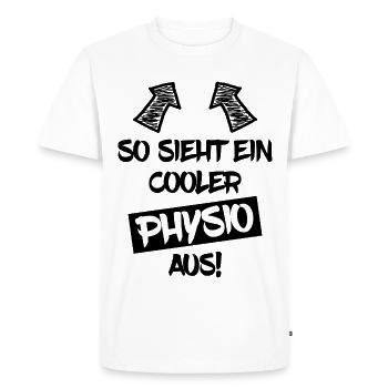 Cool Physio Physiotherapist Physiotherapy - Men's Premium Organic T-Shirt - white - Front - Nico (187cm)