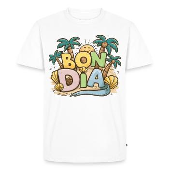 Gift Souvenir Bon Dia Cultural Expression Cata - Men's Premium Organic T-Shirt - white - Front - Nico (187cm)