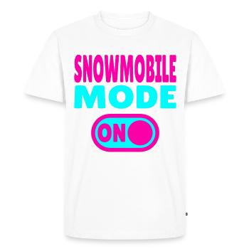 Snowmobile Mode ON - Men's Premium Organic T-Shirt - white - Front - Nico (187cm)