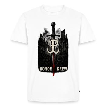 Honor i Krew Art de la résistance polonaise - T-shirt Premium bio Homme - blanc - Devant - Nico (187cm)