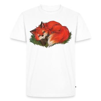 Cadeau mignon renard pour les fans de renard garçons et filles - T-shirt Premium bio Homme - blanc - Devant - Nico (187cm)