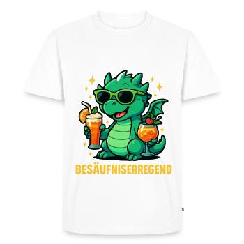 La situation est l’ivresse - T-shirt Premium bio Homme - blanc - Devant - Nico (187cm)